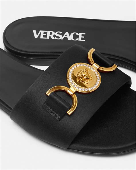 versace medusa thong sandals|versace medusa flats sandals women.